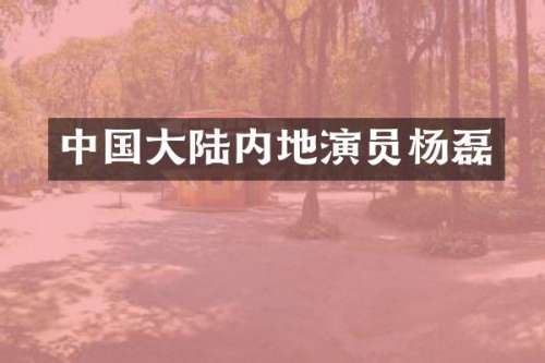 中国大陆内地演员杨磊