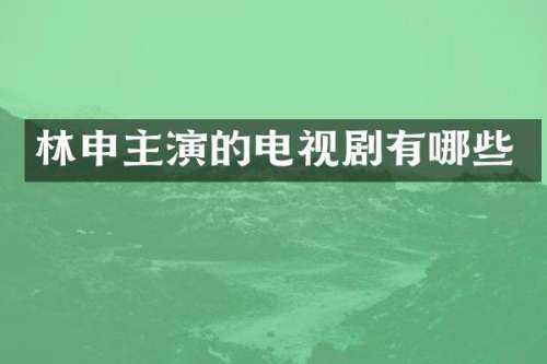 林申主演的电视剧有哪些