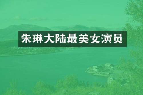 大陆最演员