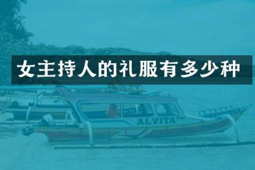 女主持人的礼服有多少种
