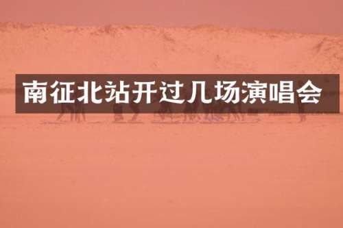 南征北站开过几场演唱会