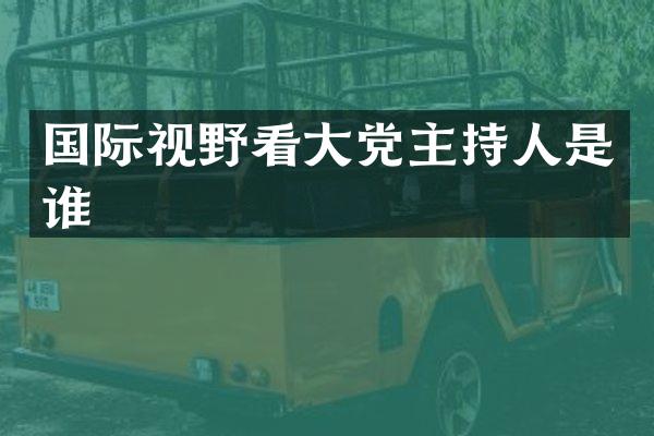 国际视野看大党主持人是谁