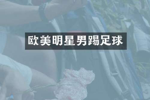欧美明星男踢足球