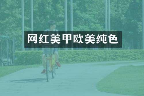 网红美甲欧美纯色