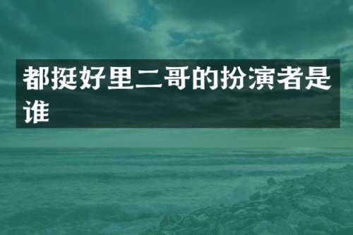 都挺好里二哥的扮演者是谁