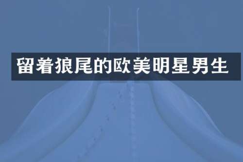 留着狼尾的欧美明星男生