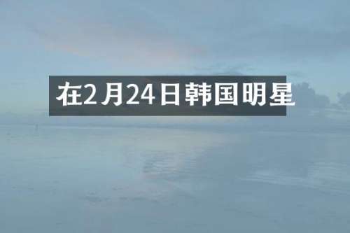 在2月24日韩国明星