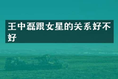 王中磊跟女星的关系好不好