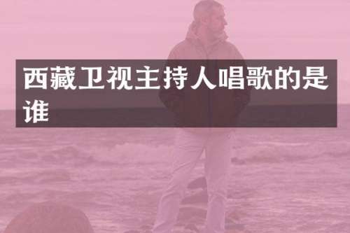 西藏卫视主持人唱歌的是谁