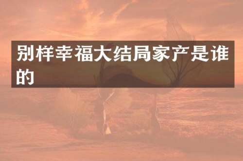 别样幸福大结局家产是谁的