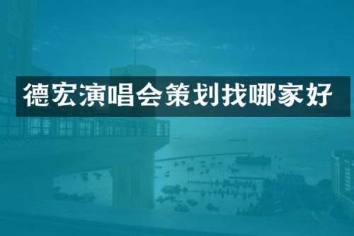 德宏演唱会策划找哪家好