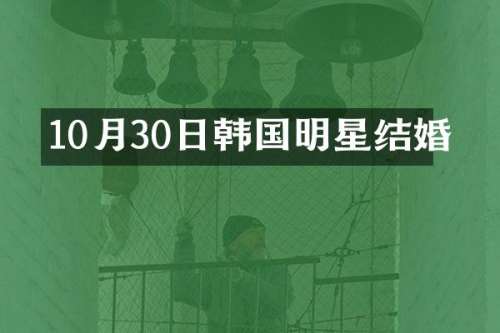 10月30日韩国明星结婚