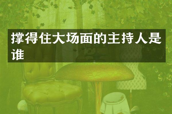 撑得住大场面的主持人是谁