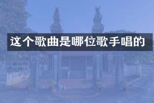 这个歌曲是哪位歌手唱的