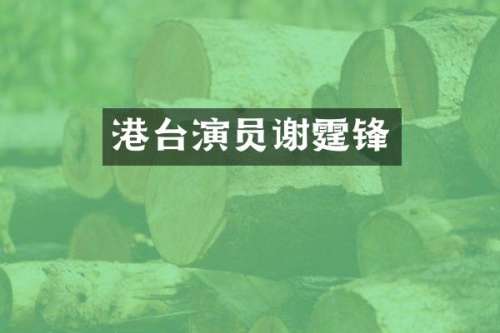 港台演员谢霆锋