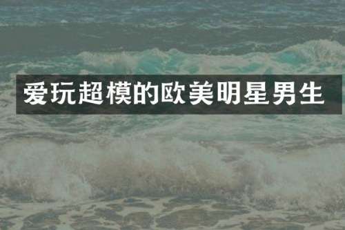 爱玩超模的欧美明星男生