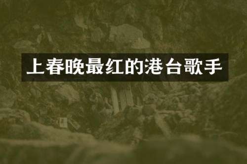 上最红的港台歌手