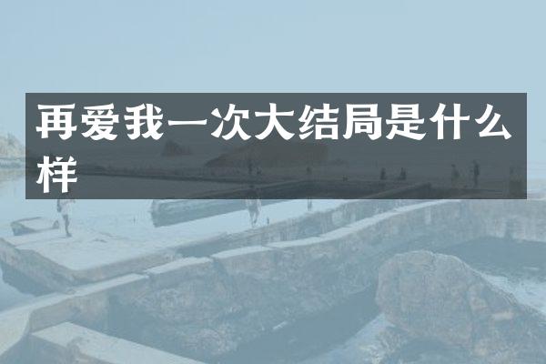 再爱我一次大结局是什么样
