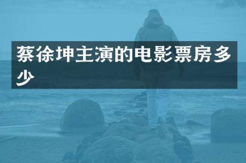 蔡徐坤主演的电影票房多少