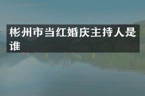 彬州市当红婚庆主持人是谁