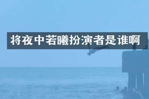 将夜中若曦扮演者是谁啊
