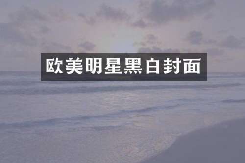 欧美明星黑白封面