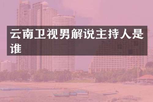 云南卫视男解说主持人是谁