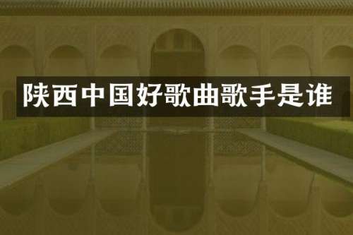 陕西中国好歌曲歌手是谁