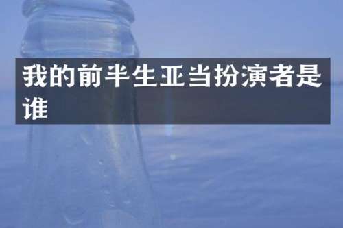 我的前半生亚当扮演者是谁