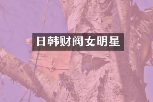日韩财阀女明星