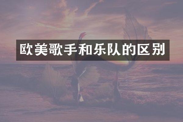 欧美歌手和乐队的区别