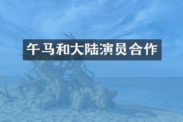 午马和大陆演员合作