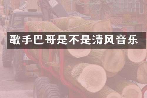 歌手巴哥是不是清风音乐