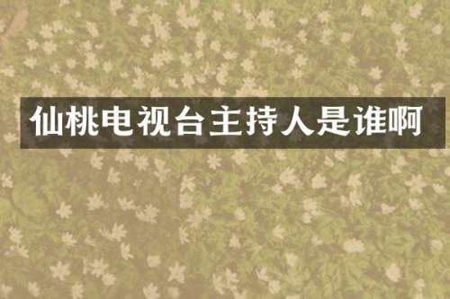 仙桃电视台主持人是谁啊