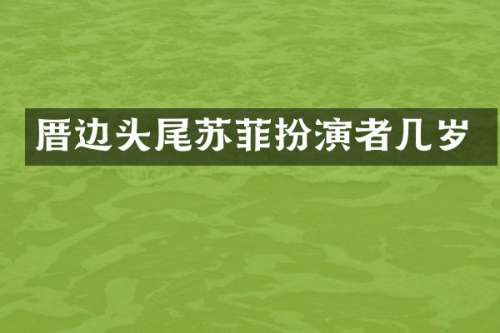 厝边头尾苏菲扮演者几岁