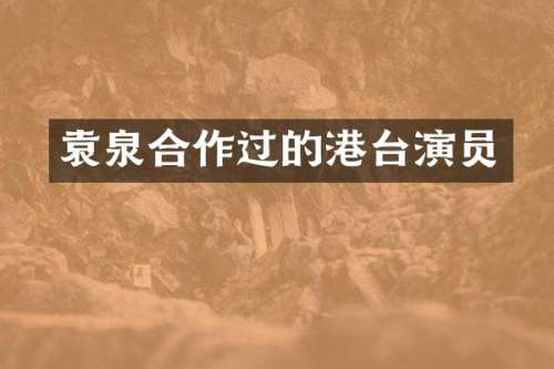 袁泉合作过的港台演员