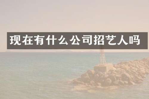现在有什么公司招艺人吗