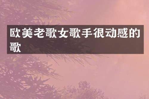 欧美老歌女歌手很动感的歌
