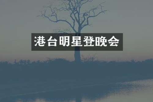 港台明星登晚会