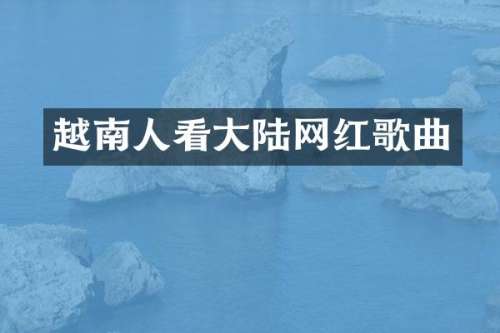 越南人看大陆网红歌曲