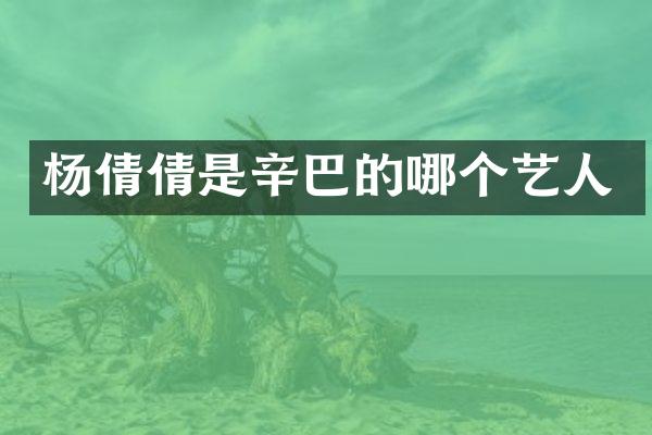 倩是辛巴的哪个艺人
