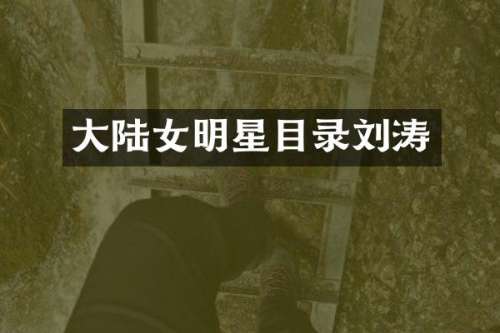 大陆女明星目录刘涛