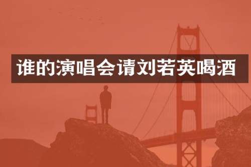 谁的演唱会请刘若英喝酒