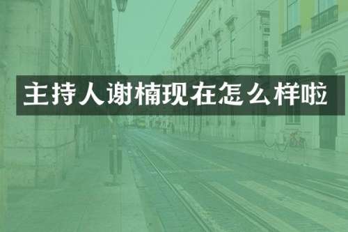 主持人谢楠现在怎么样啦