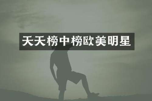 天天榜中榜欧美明星