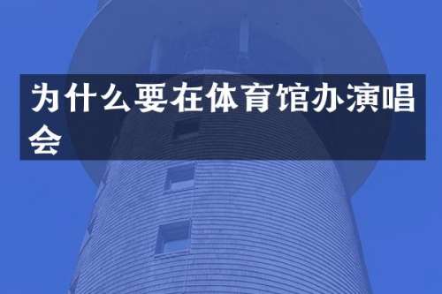 为什么要在体育馆办演唱会