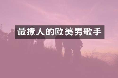 最撩人的欧美男歌手