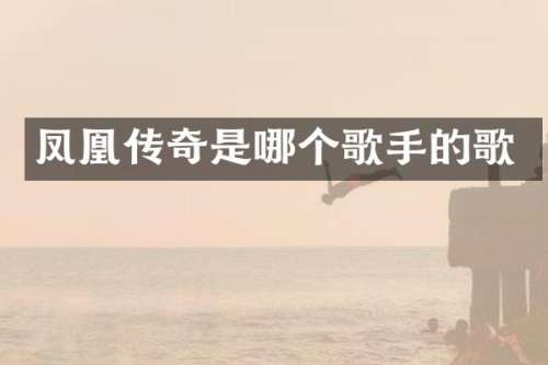 凤凰传奇是哪个歌手的歌
