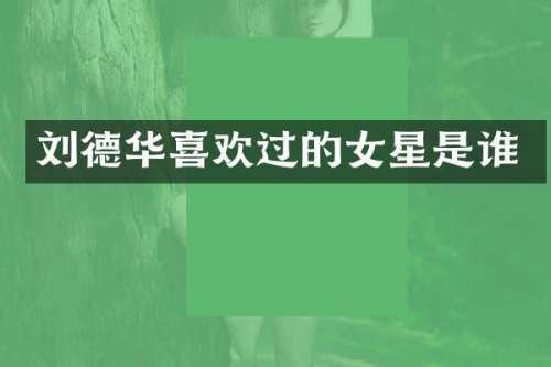 刘德华喜欢过的女星是谁
