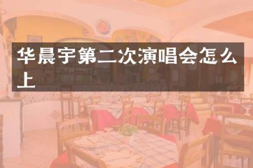 华晨宇第二次演唱会怎么上